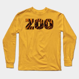 Zoo Tiger Pattern Long Sleeve T-Shirt